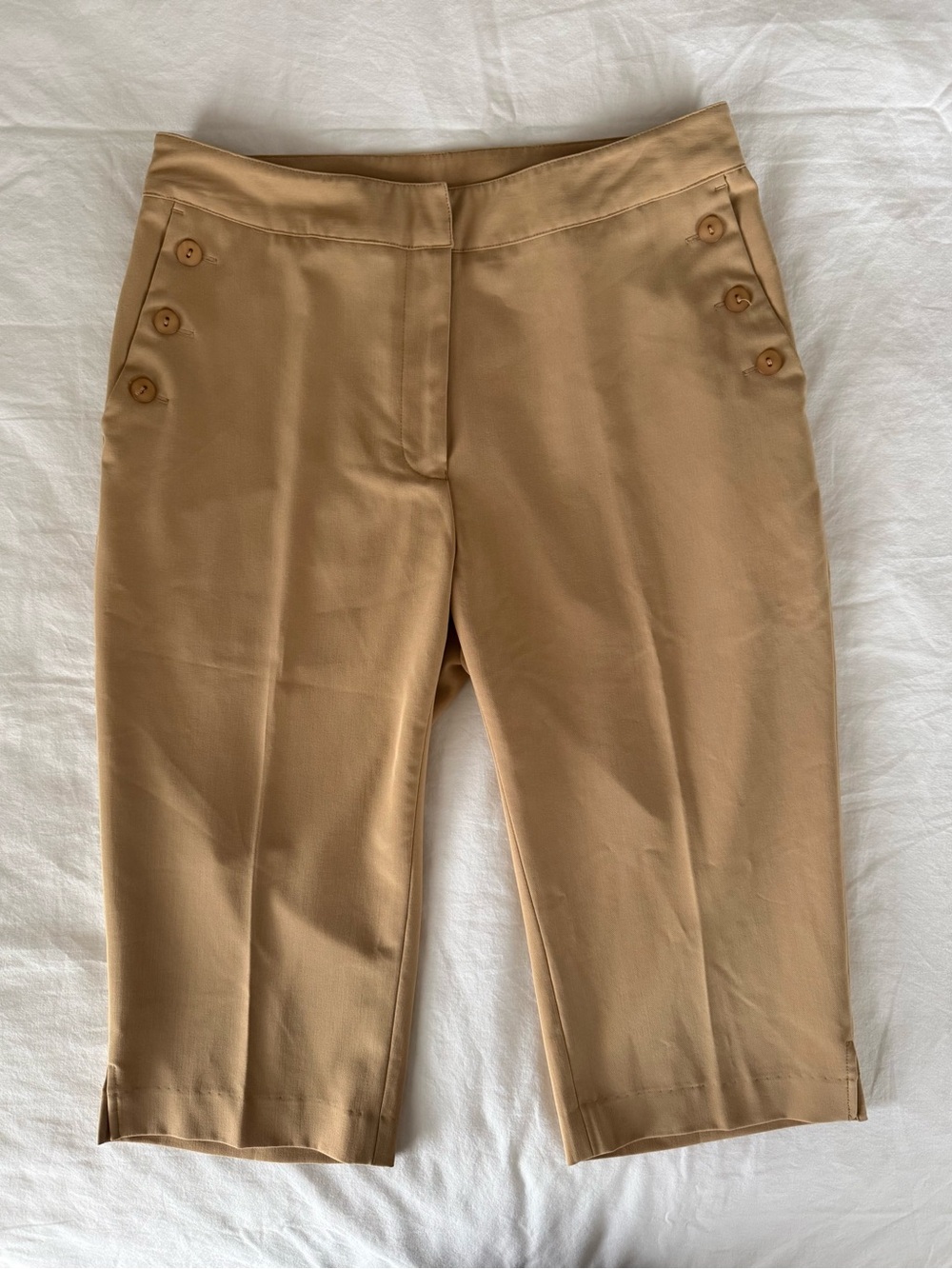 EP Pro Nautical Sailor Crop Pants in Camel Tan Size 4